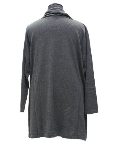 Maglia collo a ciambella grigio fumo Maglia collo a ciambella grigio fumo