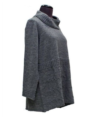 Maglia collo alto grigio