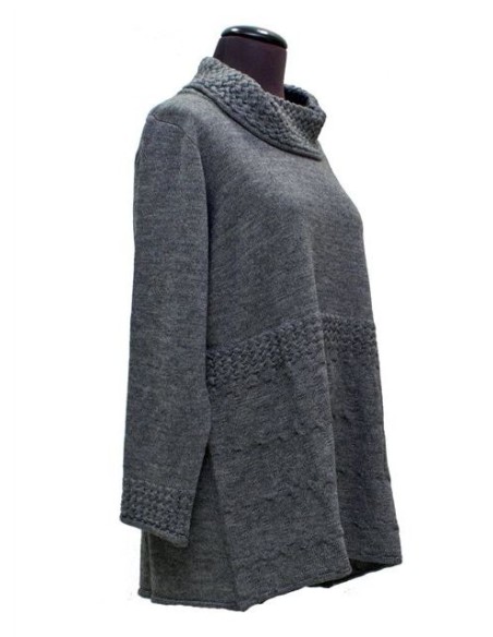 Maglia collo alto grigio