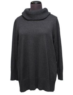 Maglia collo alto grigia invernale