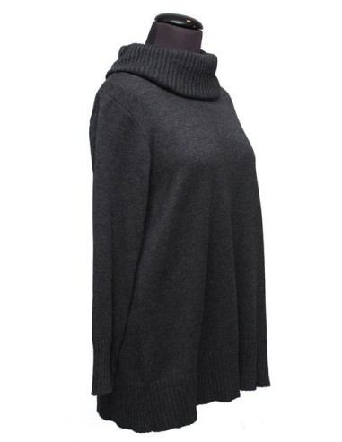 Maglia collo alto grigia invernale Maglia collo alto grigia invernale