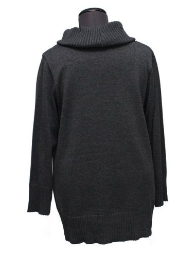 Maglia collo alto grigia invernale Maglia collo alto grigia invernale