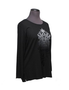 Sottogiacca nero  in viscosa elasticizzato