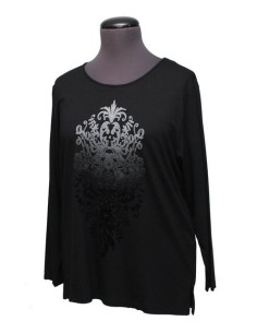 Sottogiacca nero  in viscosa elasticizzato 2
