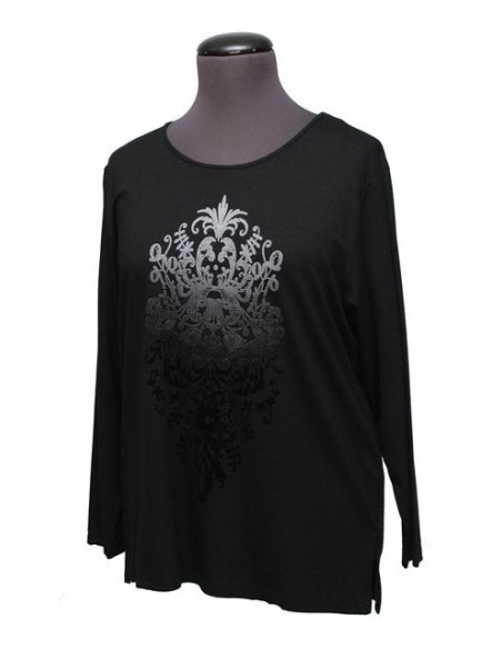 Sottogiacca nero  in viscosa elasticizzato