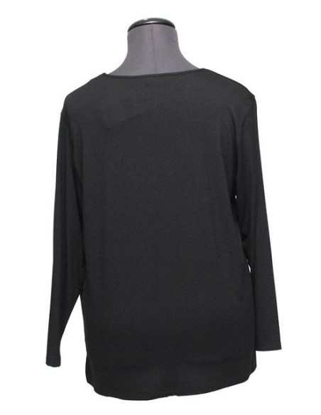 Sottogiacca nero  in viscosa elasticizzato