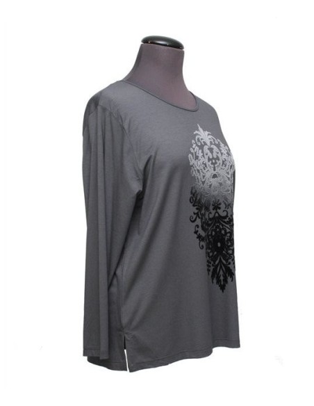 Sottogiacca grigio in viscosa elasticizzato