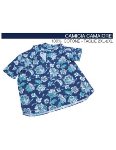 Camicia mezza manica Maxfort ibiscus CAMAIORE