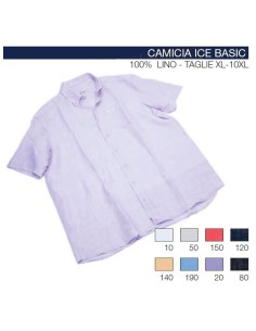 Camicia mezza manica Maxfort t.u. lino ICE BASIC
