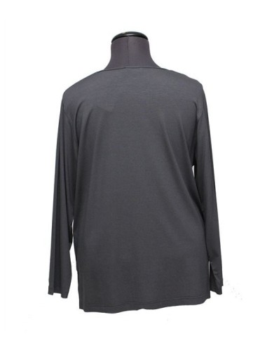 Sottogiacca grigio in viscosa elasticizzato