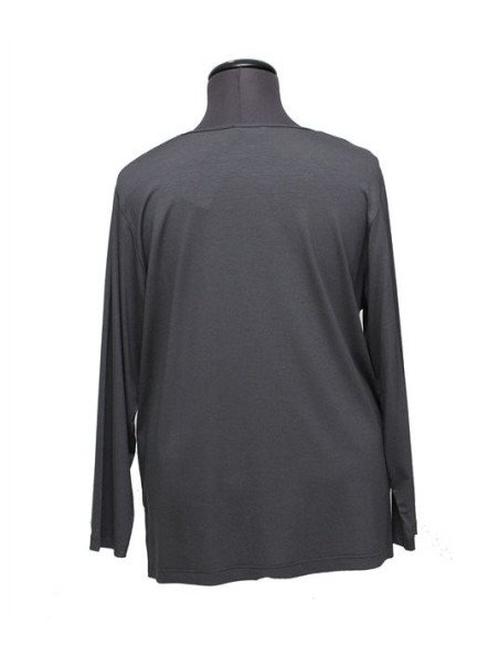Sottogiacca grigio in viscosa elasticizzato