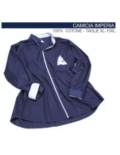 Camicia IMPERIA manica lunga Maxfort ricamo vela