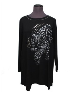 Sottogiacca nero con tigre