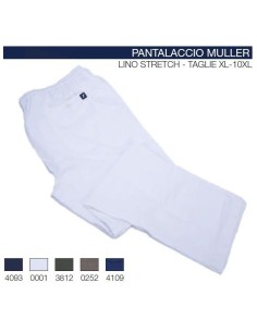Pantalone Maxfort lino stretch con laccio Muller