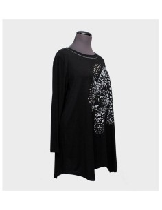Sottogiacca nero con tigre 2
