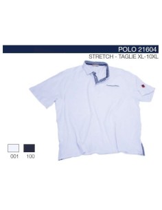 Polo 21604 mezze maniche Maxfort inserti fiorati