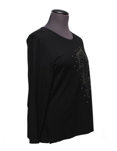 Sottogiacca nero con borchie