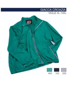 Kway CROAZIA Maxfort cerniera contrasto