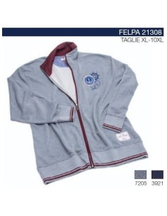 Giacca Maxfort zip navy FELPA 21308