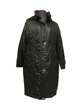 Immagine di Etage Plus Piumino donna colore nero lungo con cappuccio