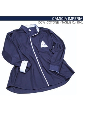 Picture of Camicia IMPERIA manica lunga Maxfort ricamo vela